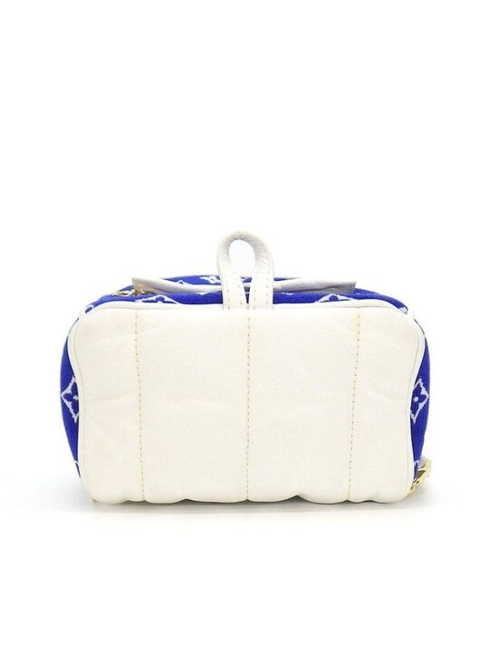 Louis Vuitton Backpack Palm Springs Mini Blue Monogram Jacquard Leather main image 8